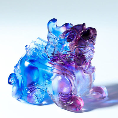 Buddha Stones Liuli Crystal Pixiu Wealth Luck Home Decoration - image 1