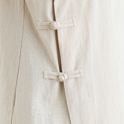 Buddha Stones 2Pcs V-Neck Long Sleeve Shirt Wide Leg Pants Zen Meditation Women's Set - image 7