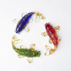 Buddha Stones Koi Fish Crystal Chip Epoxy Resin Luck Decoration  - image 0