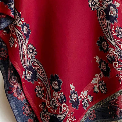 Buddha Stones Fall Cashew Flower Vines Pattern Warm Cozy Scarf Shawl - image 7
