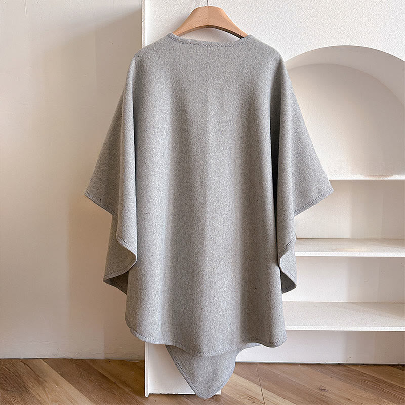 Buddha Stones Winter Solid Color Warm Cozy Split Scarf Shawl - image 14