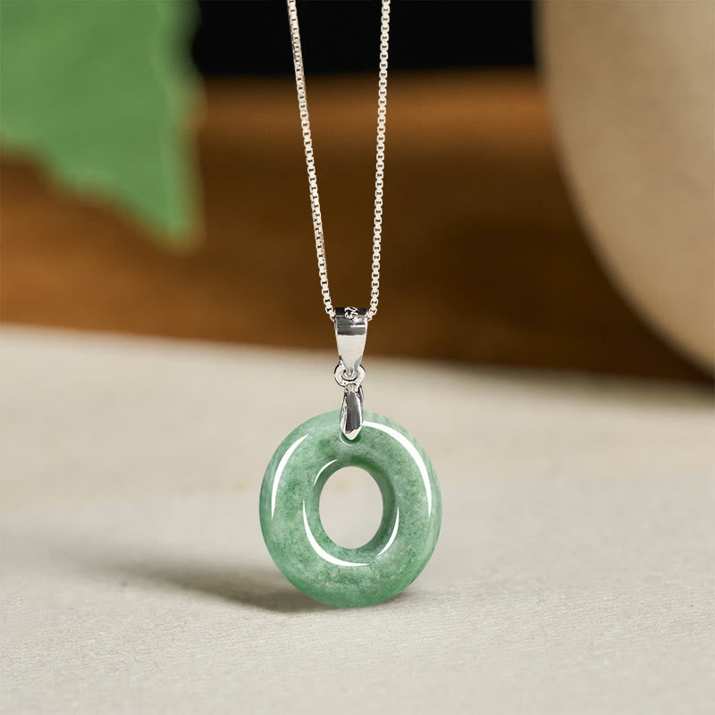 Buddha Stones "May You Find Your Own Meaning" Natural A-Z Letter Jade 925 Sterling Silver Chain Necklace Includes Gift Message Card - image 77