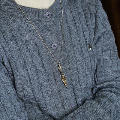 Buddha Stones Tibetan Vajra Vajrakila Copper Healing Spiritual Power Necklace Pendant - image 5