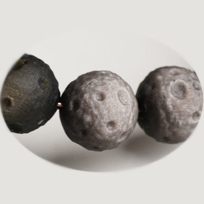 Buddha Stones Natural Silver Sheen Obsidian Gold Sheen Obsidian Round Beads Protection Bracelet - image 2