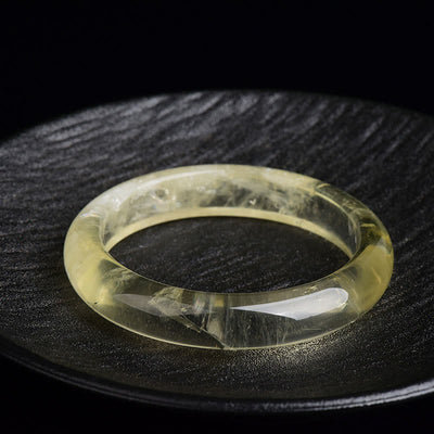 Buddha Stones Natural Citrine Quartz Prosperity Cuff Bangle Bracelet - image 1