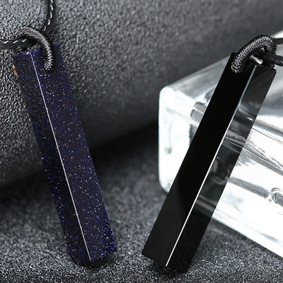 FREE Today: Transformation and Fulfilment Black Obsidian Blue Sandstone Necklace Pendant - image 11