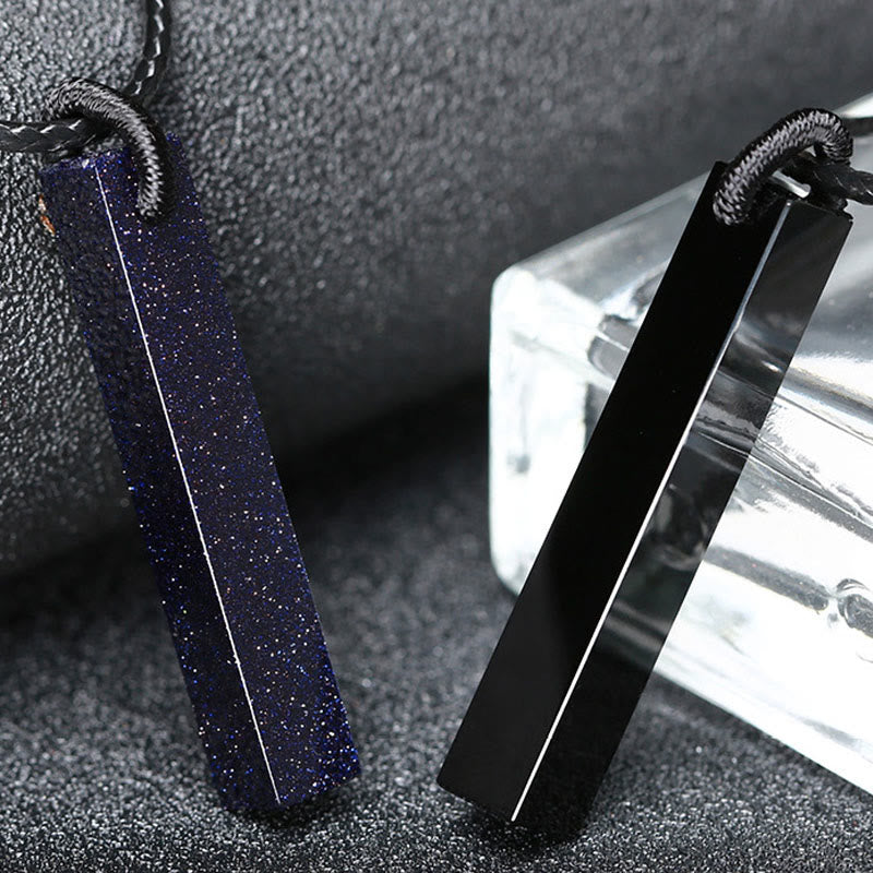 FREE Today: Transformation and Fulfilment Black Obsidian Blue Sandstone Necklace Pendant - image 11