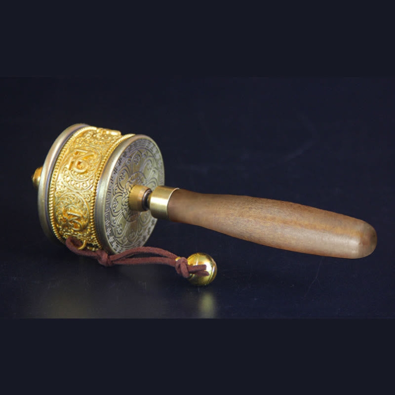 Buddha Stones Tibetan Lucky Prayer Wheel Six True Words Decoration - image 3