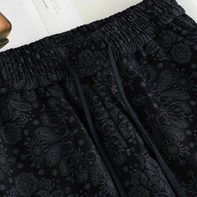 Buddha Stones Casual Floral Pattern Polyester Women's Wide Leg Pants With Pockets - image 3