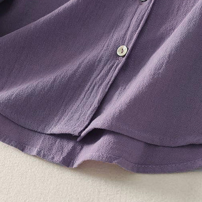 Buddha Stones Fall Crew Collar Long Sleeve Women's Polyester Shirt With Pockets - image 8