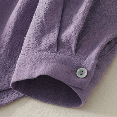 Buddha Stones Fall Crew Collar Long Sleeve Women's Polyester Shirt With Pockets - image 9