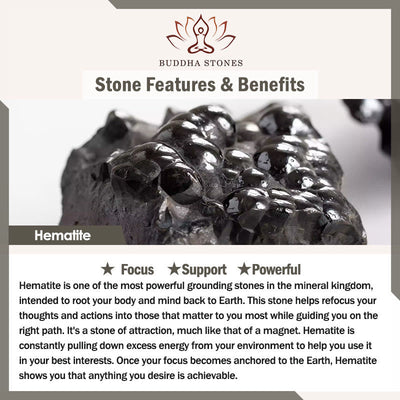 Buddha Stones Hematite Lazurite Black Glitter Stone Pink Crystal Titanium Steel Leather Strengthen Bracelet - image 1