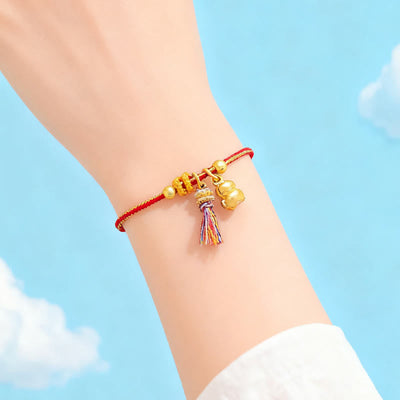 Buddha Stones Year Of The Horse Success Strength Braided String Adjustable Bracelet - image 10