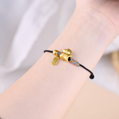 Buddha Stones Year Of The Horse Fu Character Handwoven String Luck Connection Bracelet - image 10