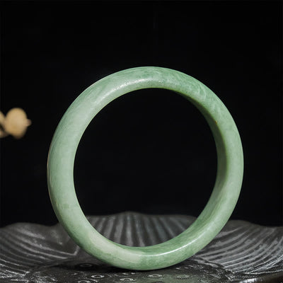 FREE Today: Luck and Prosperity Natural Jade Simple Design Cuff Bangle Bracelet - image 1