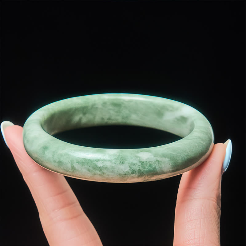 FREE Today: Luck and Prosperity Natural Jade Simple Design Cuff Bangle Bracelet - image 3