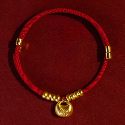 Buddha Stones Red String Peach Wood Bead Protection Adjustable Cats Small Dogs Pet Collar - image 1