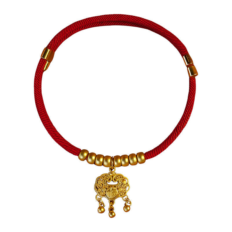 Buddha Stones Red String Peach Wood Bead Protection Adjustable Cats Small Dogs Pet Collar - image 8