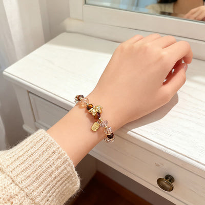 Buddha Stones Tiger Eye Ice Obsidian Pearl Year Of The Horse Lucky Fortune Prosperity Bracelet - image 17