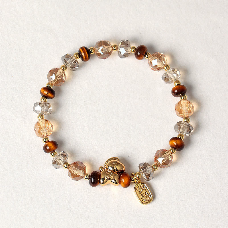 Buddha Stones Tiger Eye Ice Obsidian Pearl Year Of The Horse Lucky Fortune Prosperity Bracelet - image 14
