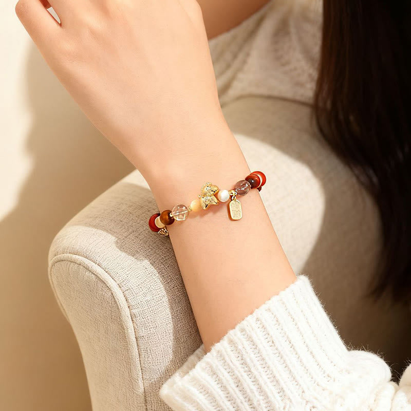 Buddha Stones Tiger Eye Ice Obsidian Pearl Year Of The Horse Lucky Fortune Prosperity Bracelet - image 20