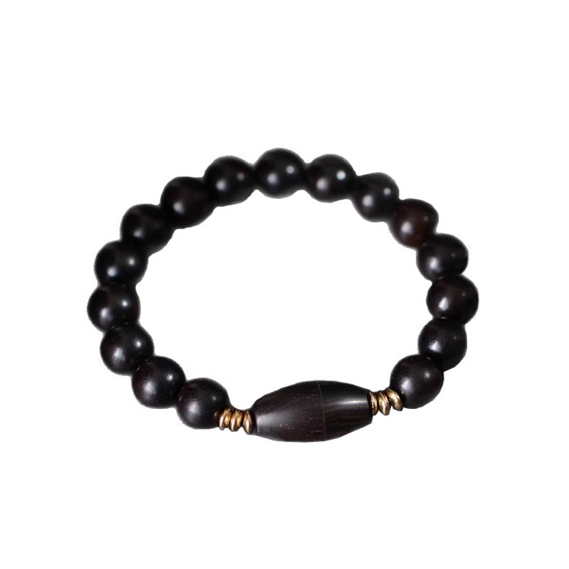 Buddha Stones Ebony Beads With Sutra Scroll Blessing Protection Bracelet - image 10