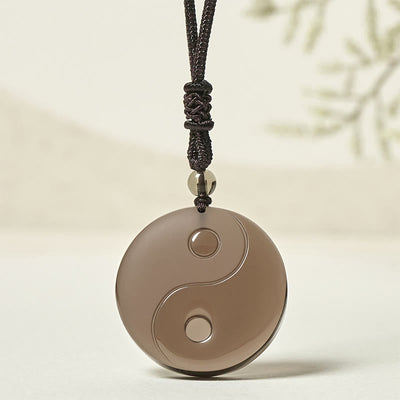 FREE Today: Balance YinYang Fengshui Releasing Negativity Necklace Pendant - Ice Obsidian Yin Yang - image 14