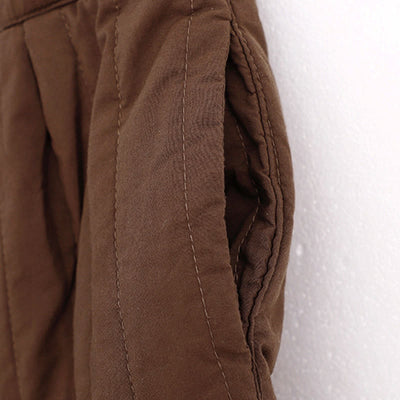 Buddha Stones Winter Plain Color Blocking Design Cotton Women's Harem Pants With Pockets - image 17