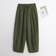 Foviel Winter Plain Color Blocking Design Baumwolle Damen Harem Hose mit Taschen