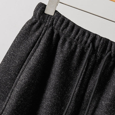 Buddha Stones Plain Cotton Lace-Up Design Thick Women's Pants With Pockets - image 2