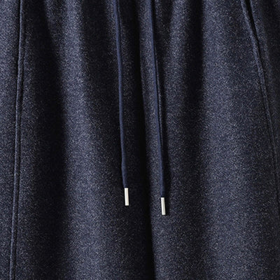 Buddha Stones Plain Cotton Lace-Up Design Thick Women's Pants With Pockets - image 11