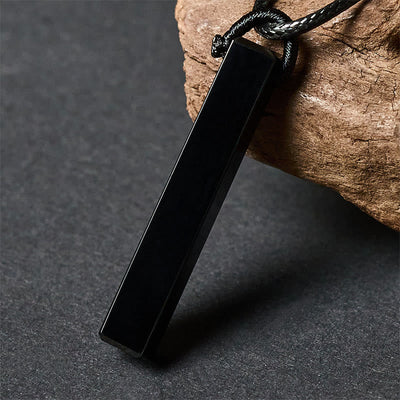 FREE Today: Transformation and Fulfilment Black Obsidian Blue Sandstone Necklace Pendant - image 2