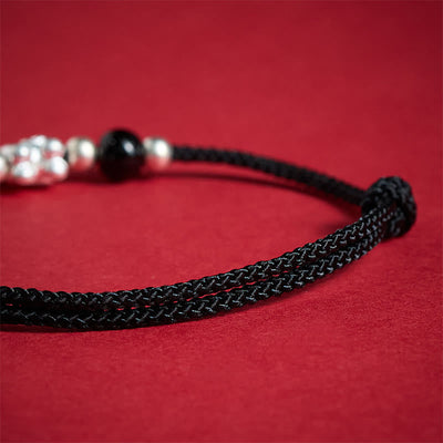 Buddha Stones 999 Sterling Silver Red Agate Year Of The Horse Prosperity String Bracelet - image 18