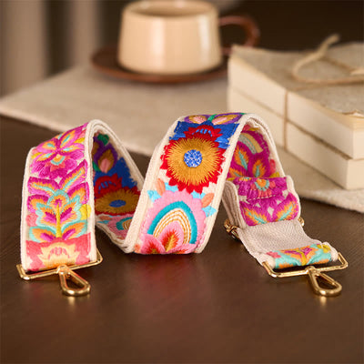 Buddha Stones Multicolor Sunflower Embroidery Adjustable Handbags Crossbody Shoulder Bag Straps - image 14