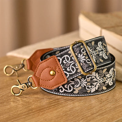 Buddha Stones Flower Geometric Embroidery Adjustable Handbags Crossbody Shoulder Bag Straps Replacement - image 28