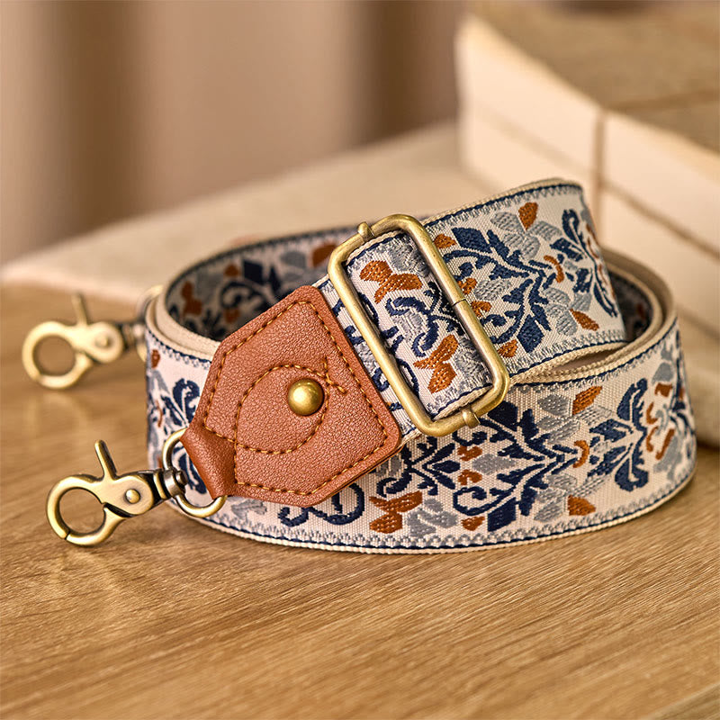 Buddha Stones Flower Geometric Embroidery Adjustable Handbags Crossbody Shoulder Bag Straps Replacement - image 23