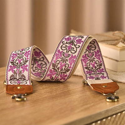 Buddha Stones Flower Geometric Embroidery Adjustable Handbags Crossbody Shoulder Bag Straps Replacement - image 12