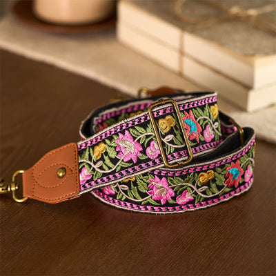 Buddha Stones Bohemian Flower Vine Geometric Embroidery Adjustable Handbags Crossbody Shoulder Bag Purse Straps Replacement - image 20