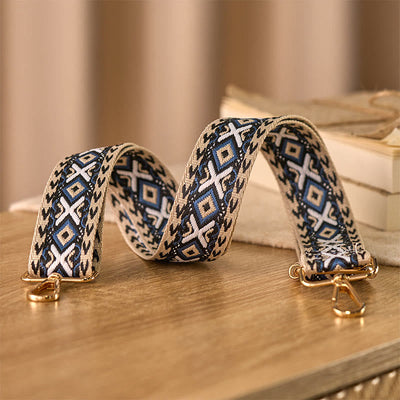 Buddha Stones Boho Rhombus Stripe Geometric Jacquard Adjustable Handbags Crossbody Shoulder Bag Straps Replacement - image 2