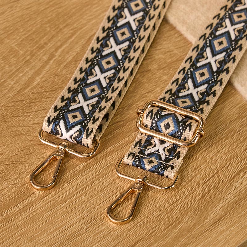 Buddha Stones Boho Rhombus Stripe Geometric Jacquard Adjustable Handbags Crossbody Shoulder Bag Straps Replacement - image 4