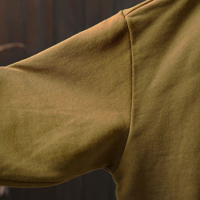 Buddha Stones Fall Solid Button Down Crew Neck Long Sleeve Women's Cotton Shirt - image 15