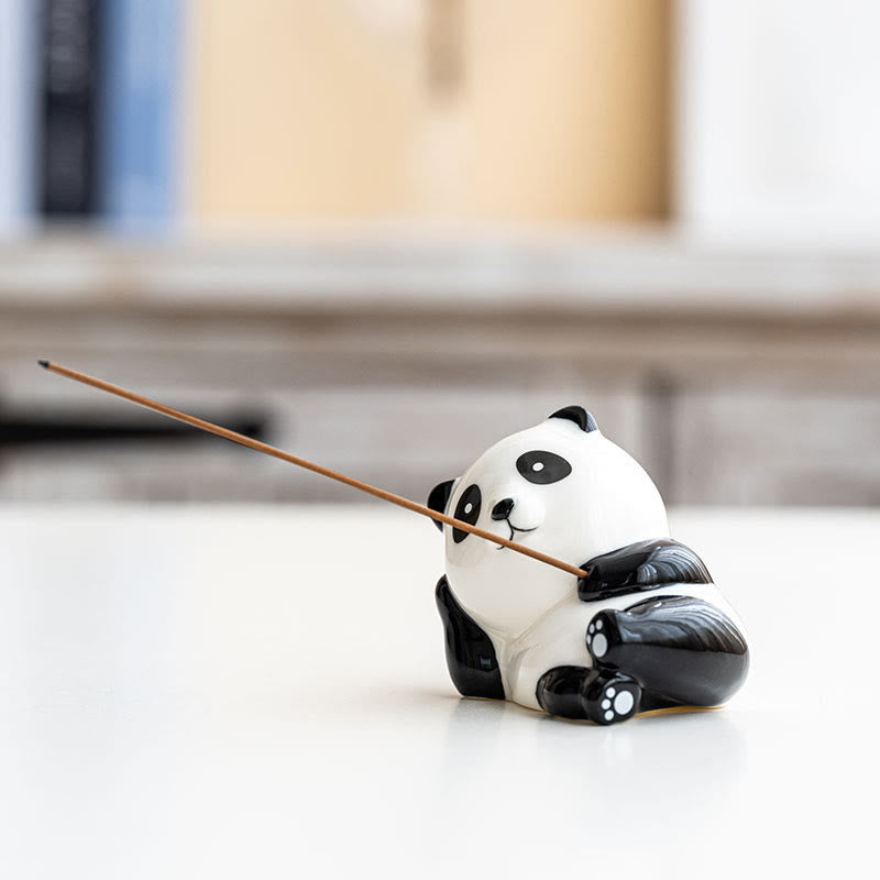 Buddha Stones Panda Shape Home Decoration Incense Burner - image 6