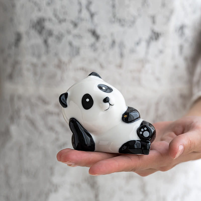 Buddha Stones Panda Shape Home Decoration Incense Burner - image 4