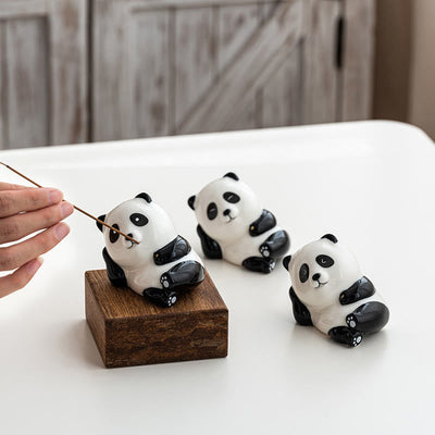 Buddha Stones Panda Shape Home Decoration Incense Burner - image 12