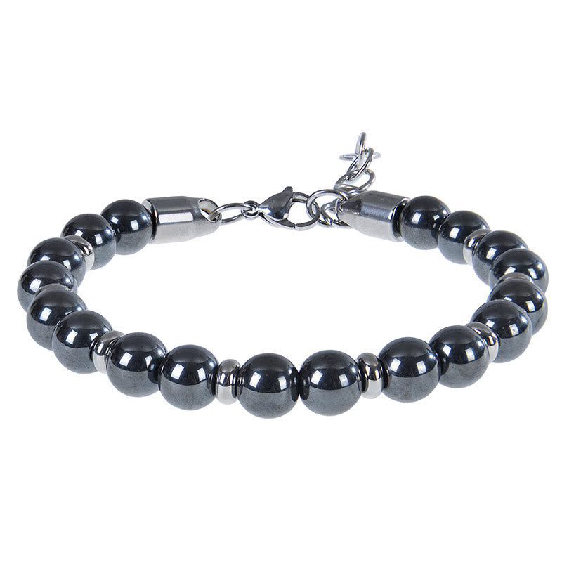 Buddha Stones Tiger Eye Various Natural Stone Beads Protection Bracelet - Black Magnetite(Wrist Circumference:17-20 cm) - image 9