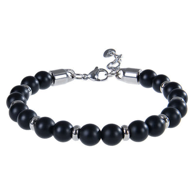 Buddha Stones Tiger Eye Various Natural Stone Beads Protection Bracelet - Frosted Stone(Wrist Circumference:17-20 cm) - image 13