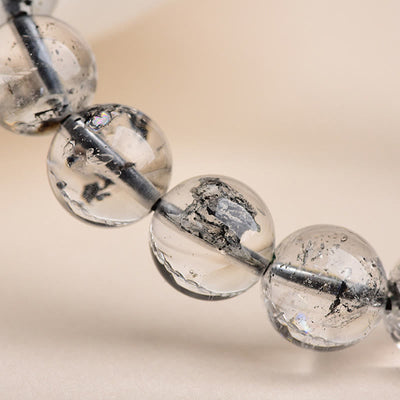 Buddha Stones Herkimer Diamond Protection Meditation Bracelet - image 9