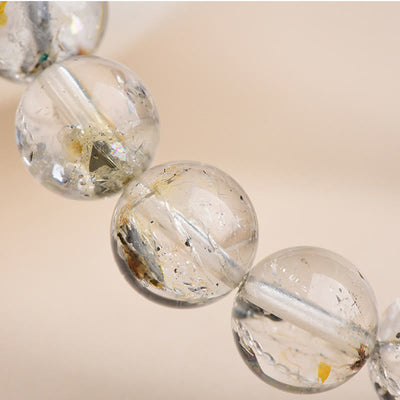 Buddha Stones Herkimer Diamond Protection Meditation Bracelet - image 12