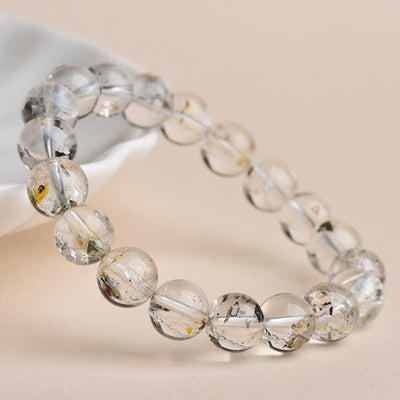Buddha Stones Herkimer Diamond Protection Meditation Bracelet - image 11