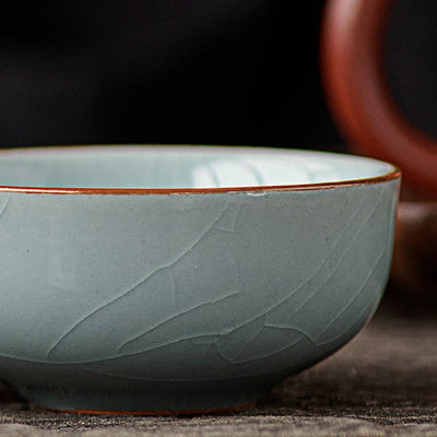 Buddha Stones Hand Painted Koi Fish Ceramic Teacup Kung Fu Tea Cup 50ml - image 7